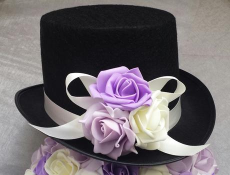 Cylindr na svatební auto odstíny fialové - Obrázok č. 1