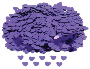 Konfety srdíčka fialová - Obrázok č. 1