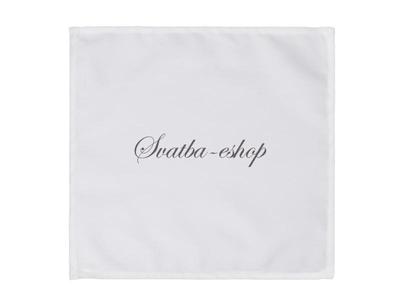 Látkový ubrousek bílý 35 x 35 cm - Obrázok č. 1