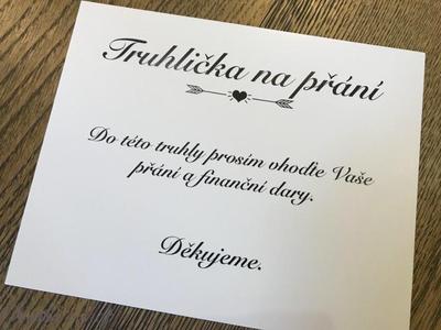 Cedulka návod ke svatební truhličce s šípy a srdíč - Obrázok č. 1