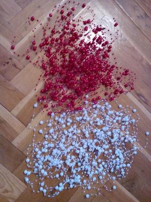 girlanda - perličky na vlasci - Obrázok č. 1