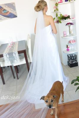 Svatební závoj tylový  - Obrázok č. 1