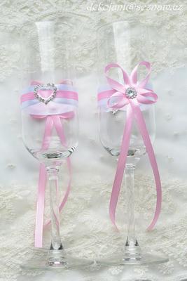 Svatební sklenice- návlek - Obrázok č. 1