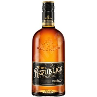 8x Rum Republica Exclusive Božkov 0,7l 38% - Obrázok č. 1