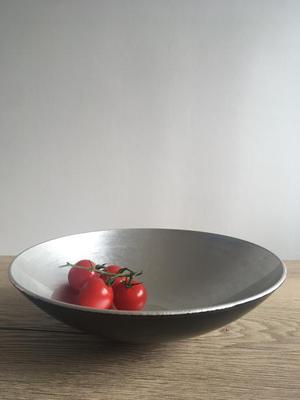 Dekorační miska stříbrná, 25 cm - Obrázok č. 1