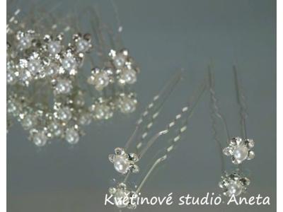 Vlásenka květinka perlička krystal mini - Obrázok č. 1