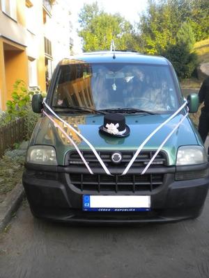 Cylindr na svatební auto - růžová a bílá - Obrázok č. 1