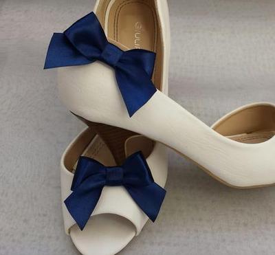 Klipy na boty pro nevěstu s námořnickou mašličkou - Obrázok č. 1