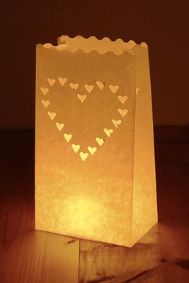 Srdcová lucerna na svíčku - Obrázok č. 1