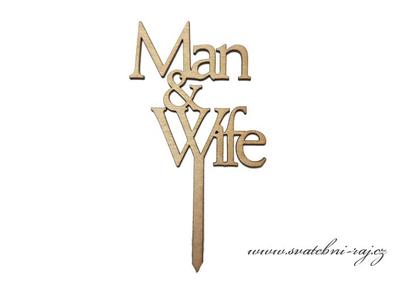 Zápich do minidortíků Man and Wife - Obrázok č. 1
