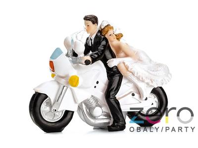 Figurka na dort "novomanželé na motorce" - Obrázok č. 1