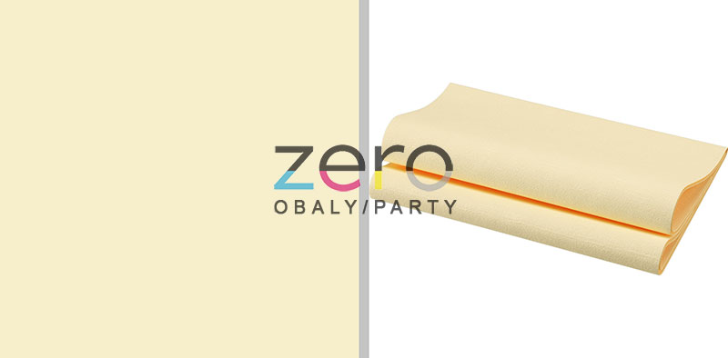 Ubrousky BIO 40 x 40 cm "Duni" 60 ks - krémová - Obrázok č. 1