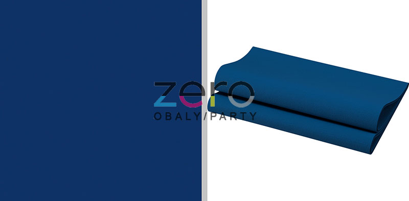 Ubrousky BIO 40 x 40 cm "Duni" 60 ks - tm. modrá - Obrázok č. 1