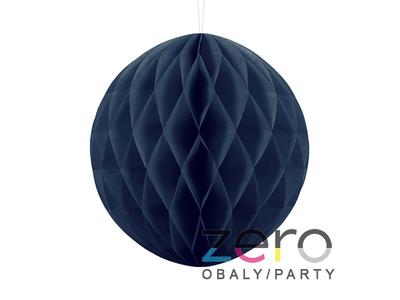 Koule papírová "Honeycomb" pr. 30 cm - tm. modrá - Obrázok č. 1