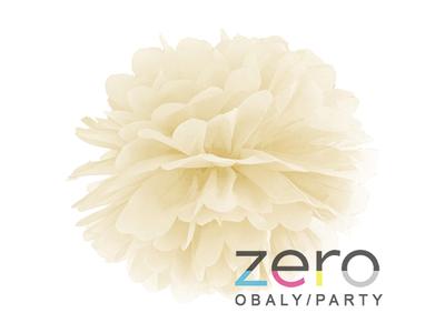 Pom poms papírový pr. 35 cm - krémová - Obrázok č. 1