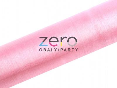 Organza 16 cm x 9 m - světle růžová - Obrázok č. 1