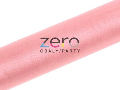Organza 16 cm x 9 m - bledá růžová - Obrázok č. 1