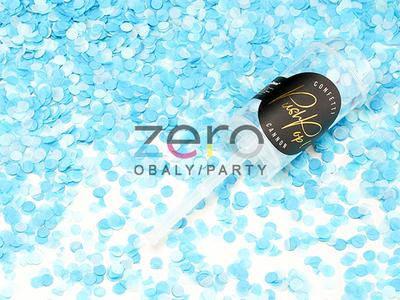 Konfety vystřelovací "Push Pop" - modrá - Obrázok č. 1