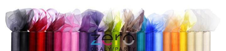 Organza 16 cm x 9 m - různé barvy - Obrázok č. 1
