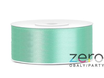 Stuha atlasová 25 mm x 25 m - mátová - Obrázok č. 1