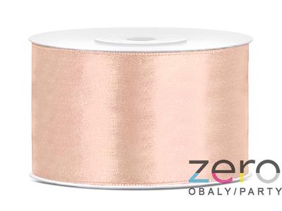 Stuha atlasová 38 mm x 25 m - broskvová - Obrázok č. 1