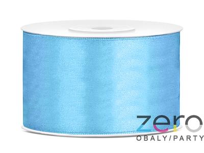 Stuha atlasová 38 mm x 25 m - sv. modrá - Obrázok č. 1