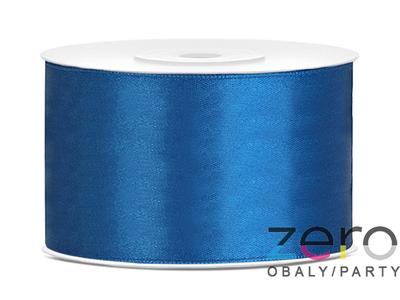 Stuha atlasová 38 mm x 25 m - modrá - Obrázok č. 1