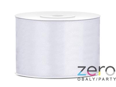 Stuha atlasová 50 mm x 25 m - bílá - Obrázok č. 1