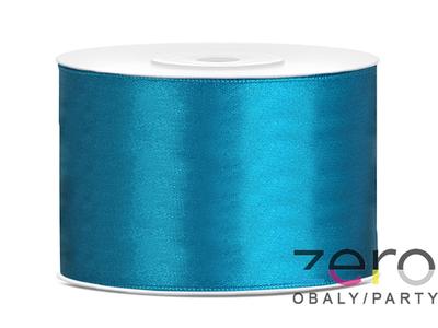 Stuha atlasová 50 mm x 25 m - tyrkysová - Obrázok č. 1