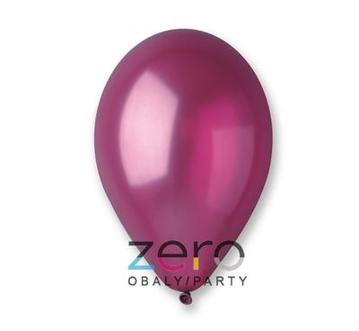 Balónky nafukovací Ø 26 (100 ks) - bordó (metalové) - Obrázok č. 1