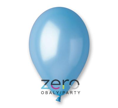 Balónky nafukovací Ø 26 (100 ks) - sv. modrá (metalové) - Obrázok č. 1