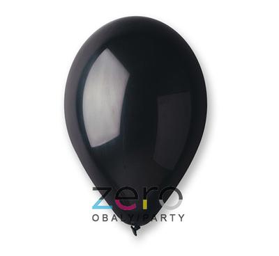 Balónky nafukovací Ø 26 (20 ks) - černá (metalové) - Obrázok č. 1