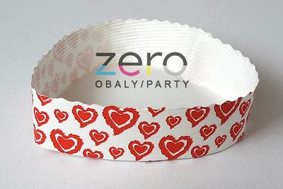 Forma papírová samonosná na pečení 5 ks "srdce" - Obrázok č. 1