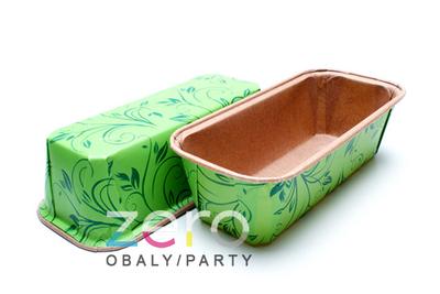 Forma papírová samonosná na pečení 5 ks - zelená s tiskem - Obrázok č. 1