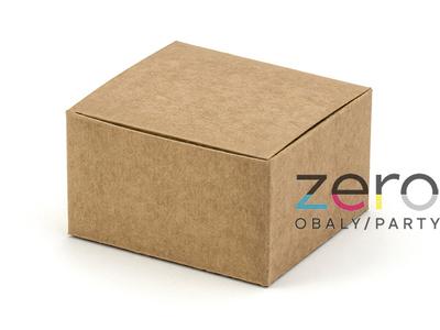 Krabička papírová 6x5,5x3,5 cm (10 ks) - přírodní - Obrázok č. 1