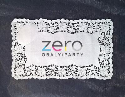 Krajka VIP ozdobná pod koláče 14x24 cm - bílá - Obrázok č. 1