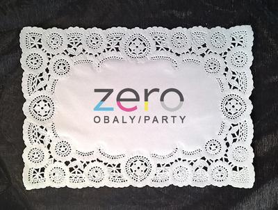 Krajka VIP ozdobná pod koláče 20x28 cm/100 ks - bílá - Obrázok č. 1