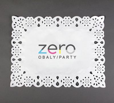 Krajka VIP ozdobná pod koláče 30x40 cm/100 ks - bílá - Obrázok č. 1