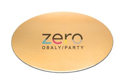 Podložka lepenková na koláče/dorty pr. 26 cm - zlatá - Obrázok č. 1