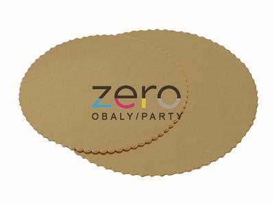Podložka ozdobná lepenková na koláče/dorty pr. 40 cm - zlatá - Obrázok č. 1