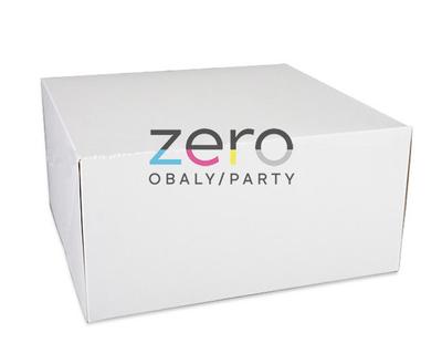 Krabice dortová 220 x 220 x 120 mm - bílá - Obrázok č. 1
