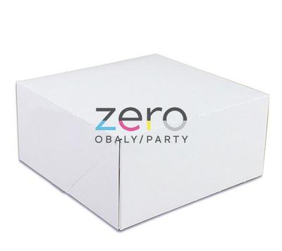 Krabice dortová 250 x 250 x 120 mm - bílá - Obrázok č. 1