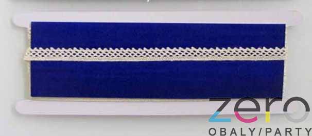 Stuha krajka 1,3 cm x 5 y - krémová - Obrázok č. 1