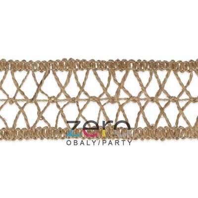 Stuha jutová rustikální 4,5 cm x 15 m - přírodní - Obrázok č. 1