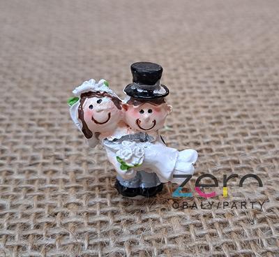 AKCE Dekorace svatební keramika samolepicí - novomanželé - Obrázok č. 1