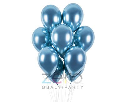 Balónky nafukovací pr. 33 cm (50 ks) - modrá (lesk) - Obrázok č. 1