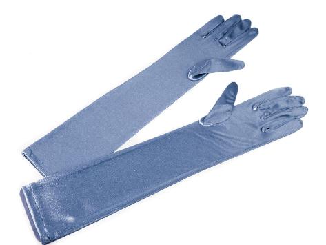 Společenské rukavice - modrošedé - Obrázok č. 1