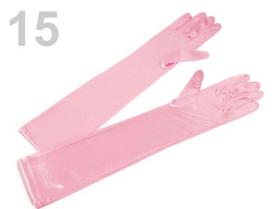 Společenské rukavice - růžové - Obrázok č. 1