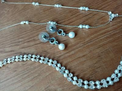 Stříbrné šperky náhrdelník náramek náušnice - Obrázok č. 1