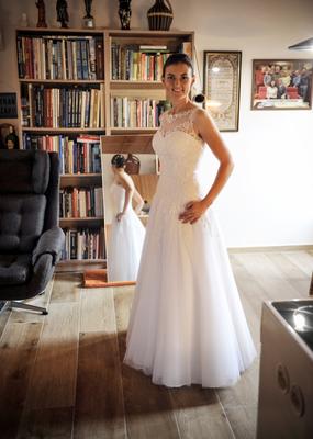 Svatební šaty krajka + tyl - Obrázok č. 1
